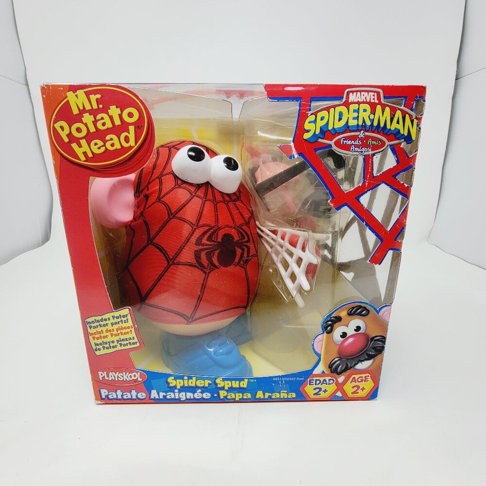 Vintage Marvel Spider-Man Playskool Mr Potato Head Spider Spud Figure